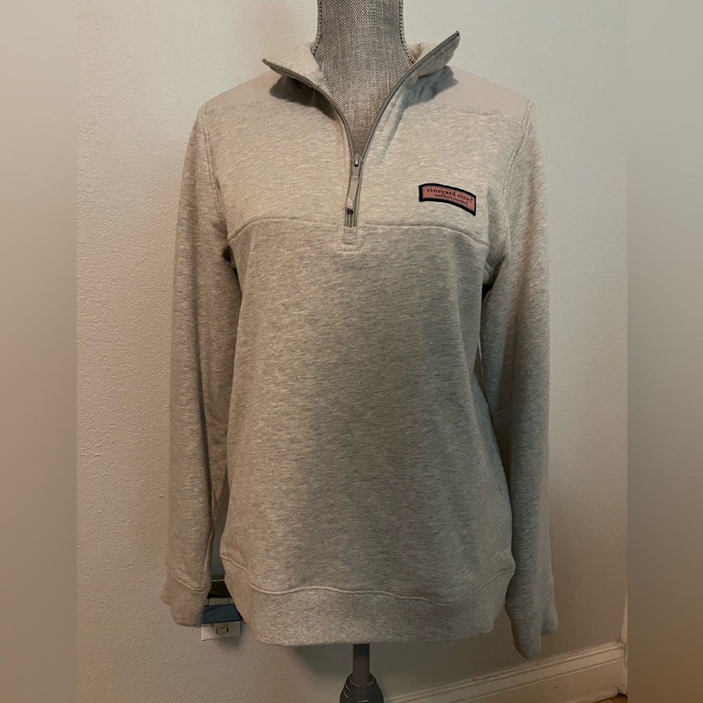 Youth Vineyard Vines Gray Half Zip